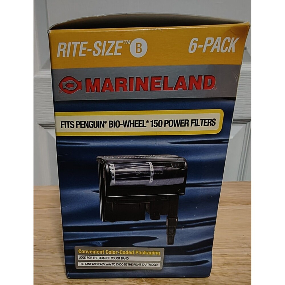 Penguin Marineland Filter Power Rite Size B Cartridges 150 New 6 Pack